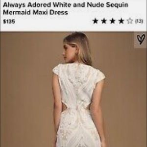 NWT Lulus white sequin dress Medium